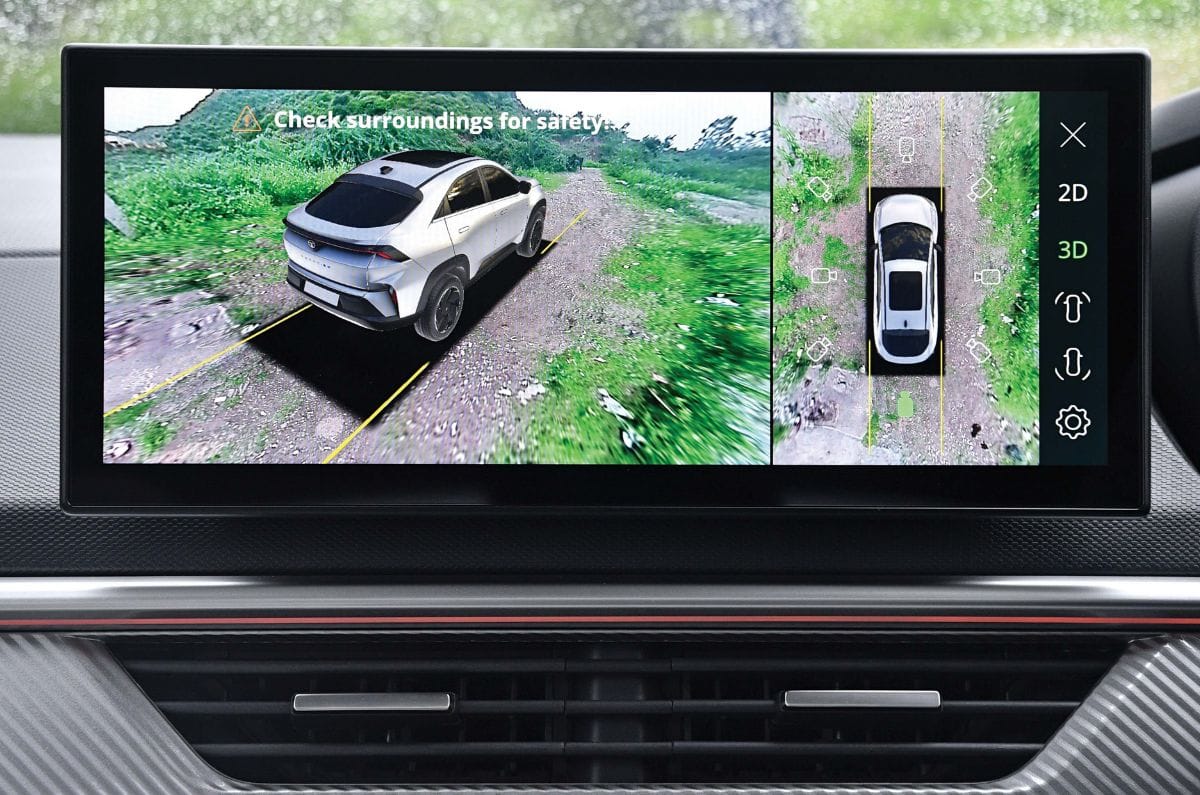 Tata Curvv EV infotainment system
