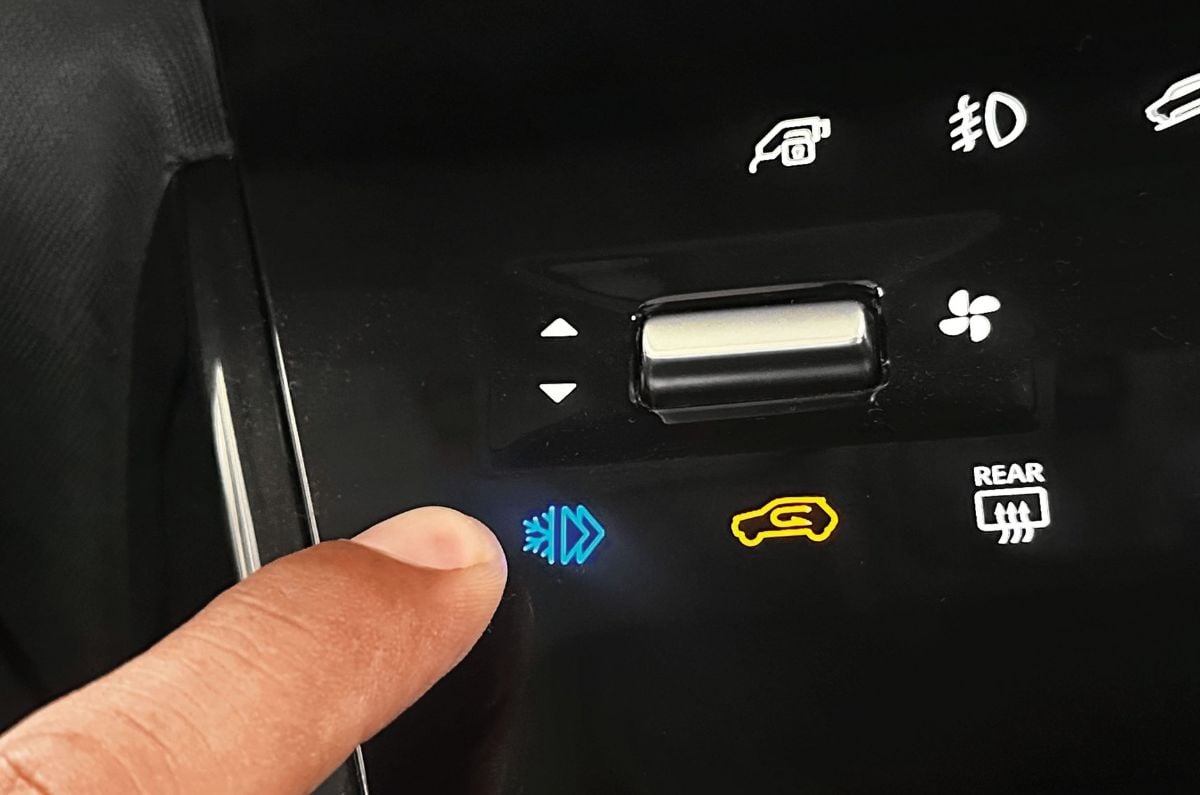 Tata Curvv EV AC control panel