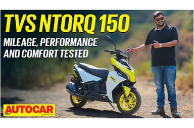 TVS Ntorq 150 road test video review