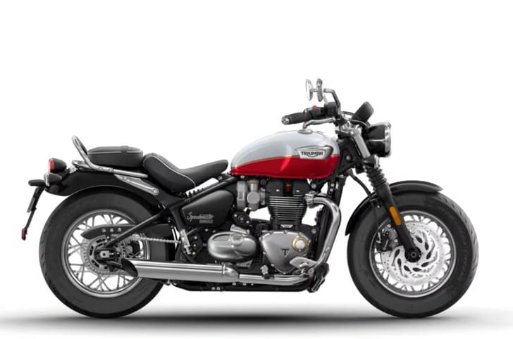 Triumph Speedmaster right side profile red