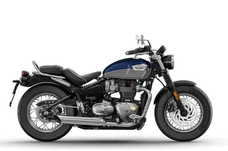 Triumph Speedmaster right side profile blur