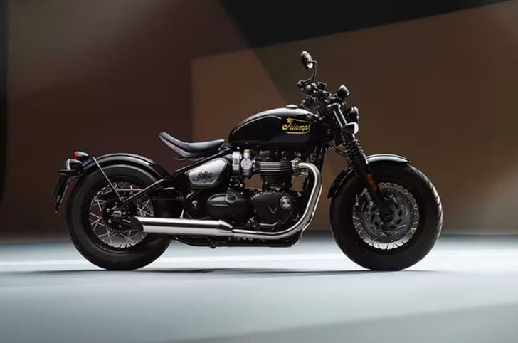 Triumph Bonneville Bobber right side profile Icons edition