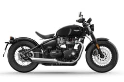 Triumph Bonneville Bobber right side profile black