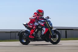 Ducati Diavel V4 RS riding shot