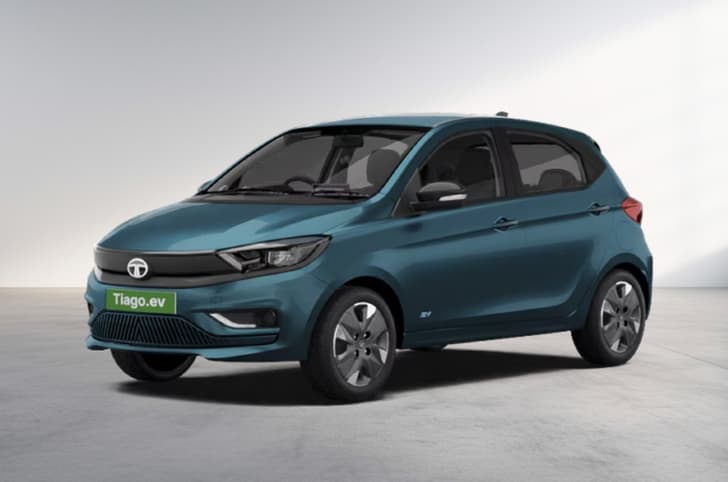 Tata Tiago EV Teal Blue