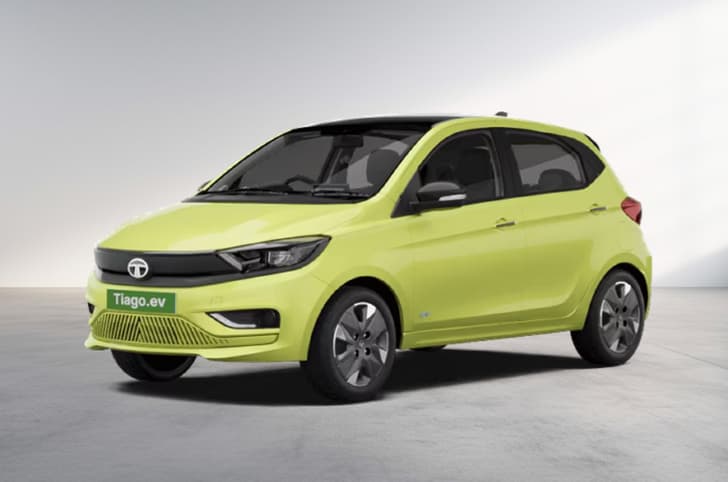 Tata Tiago EV Chill Lime with Dual Tone