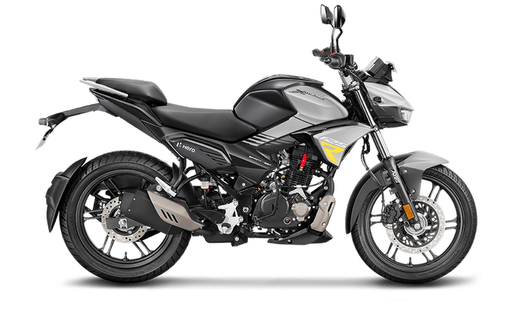 Hero Xtreme 125R Black Matshdow Grey static side profile