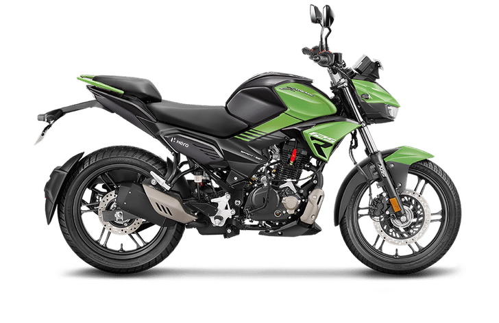 Hero Xtreme 125R Black Green Leaf static side profile