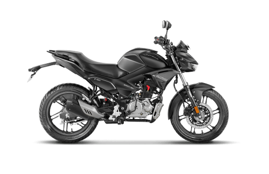 Hero Xtreme 125R Stallion Black static side profile 