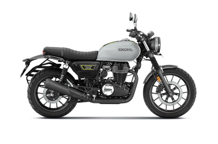 Studio image of Honda CB350RS on a white background