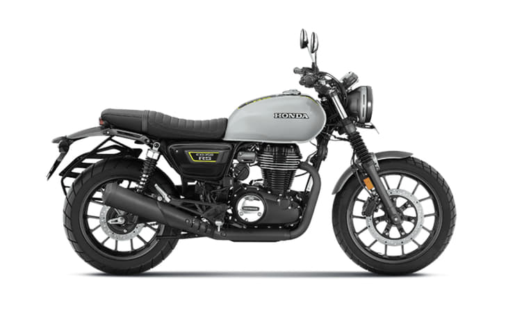Studio image of Honda CB350RS on a white background