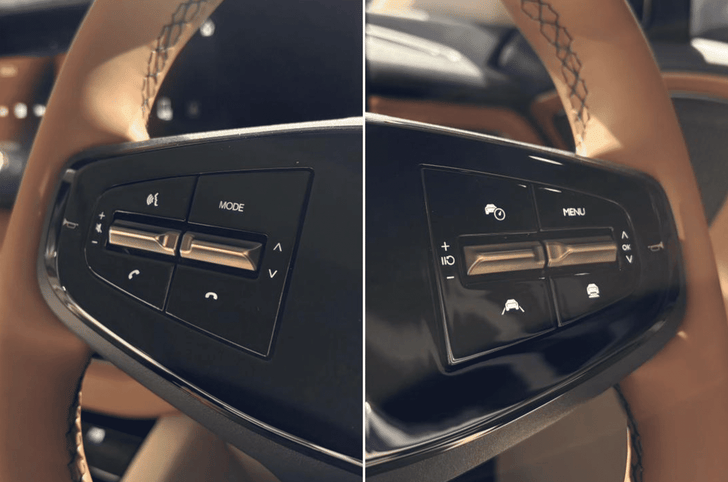 Mahindra XUV 7XO steering wheel buttons