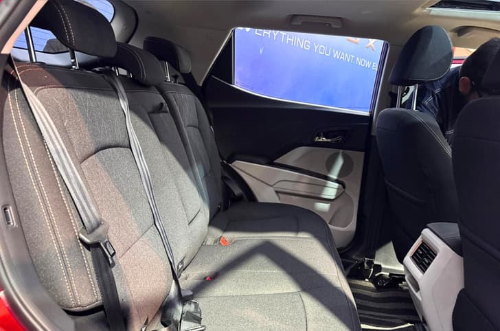 Mahindra XUV 3XO EV rear seats