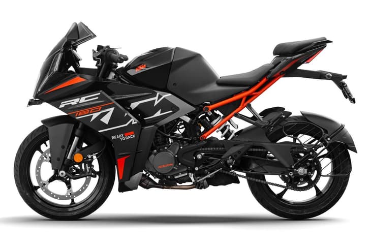 KTM RC 160 left side profile