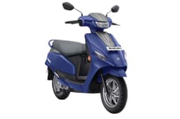 Suzuki e-Access blue front right side static in studio