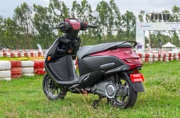 Suzuki e-Access rear left side static in field