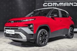 Tata Punch facelift front three quarter static