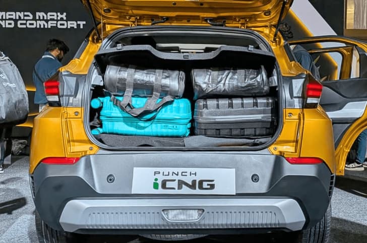 Tata Punch facelift boot space