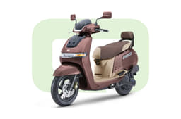 Studio image of TVS iQube on white background