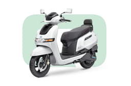 Studio image of TVS iQube on white background