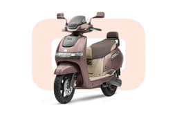 Studio image of TVS iQube on white background