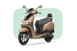 Studio image of TVS iQube on white background