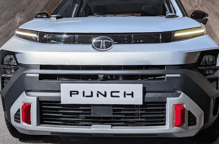 Tata Punch facelift HBX Edition grille