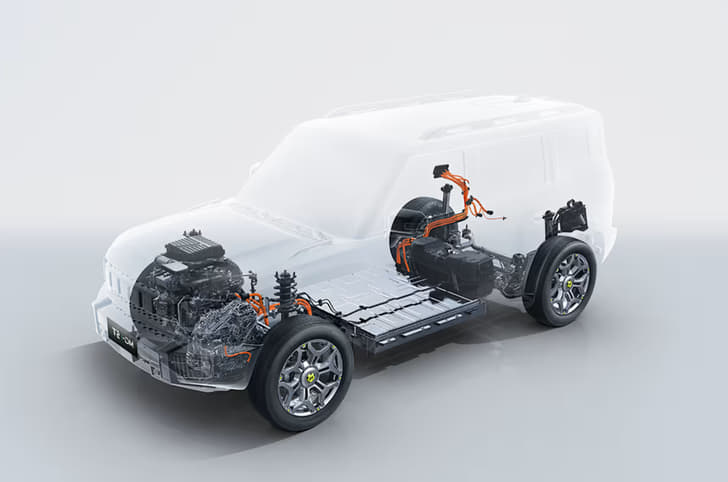 Jetour T2 i-DM hybrid powertrain