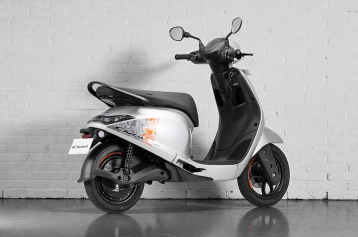 Chetak C2501 rear three quarter silver