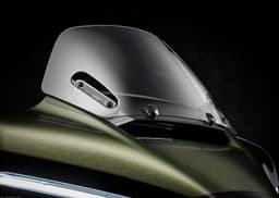 Close up of the windscreen on the Street Glide Limited