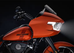 Close up of the fairing on the Road Glide 3 Limited