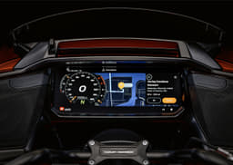 Close up of the instrument cluster on the Road Glide 3