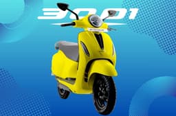 Chetak 3001 in Yellow Lead studio Image.