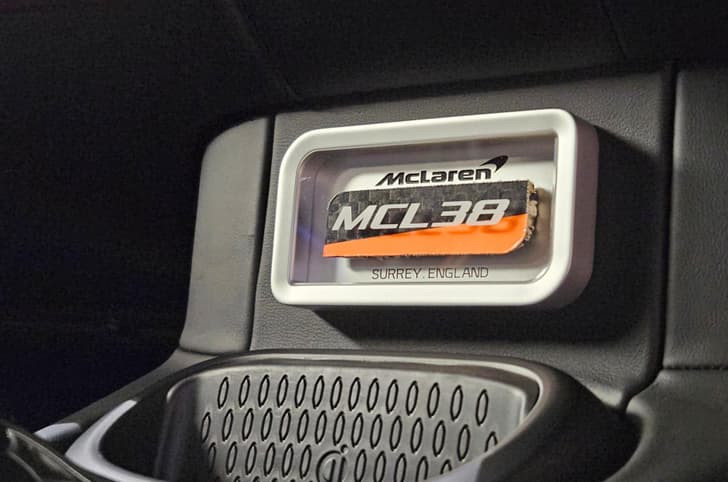 McLaren MCL38 Celebration Edition Artura Fomula 1 car plaque