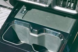 Toyota Urban Cruiser Ebella wireless phone charger and cupholders