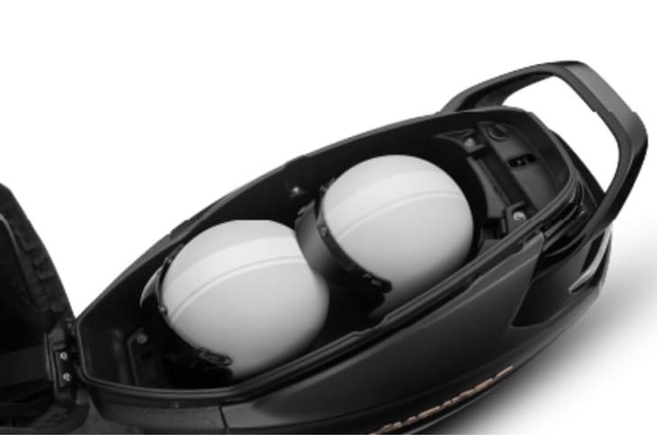 TVS Jupiter under seat storage