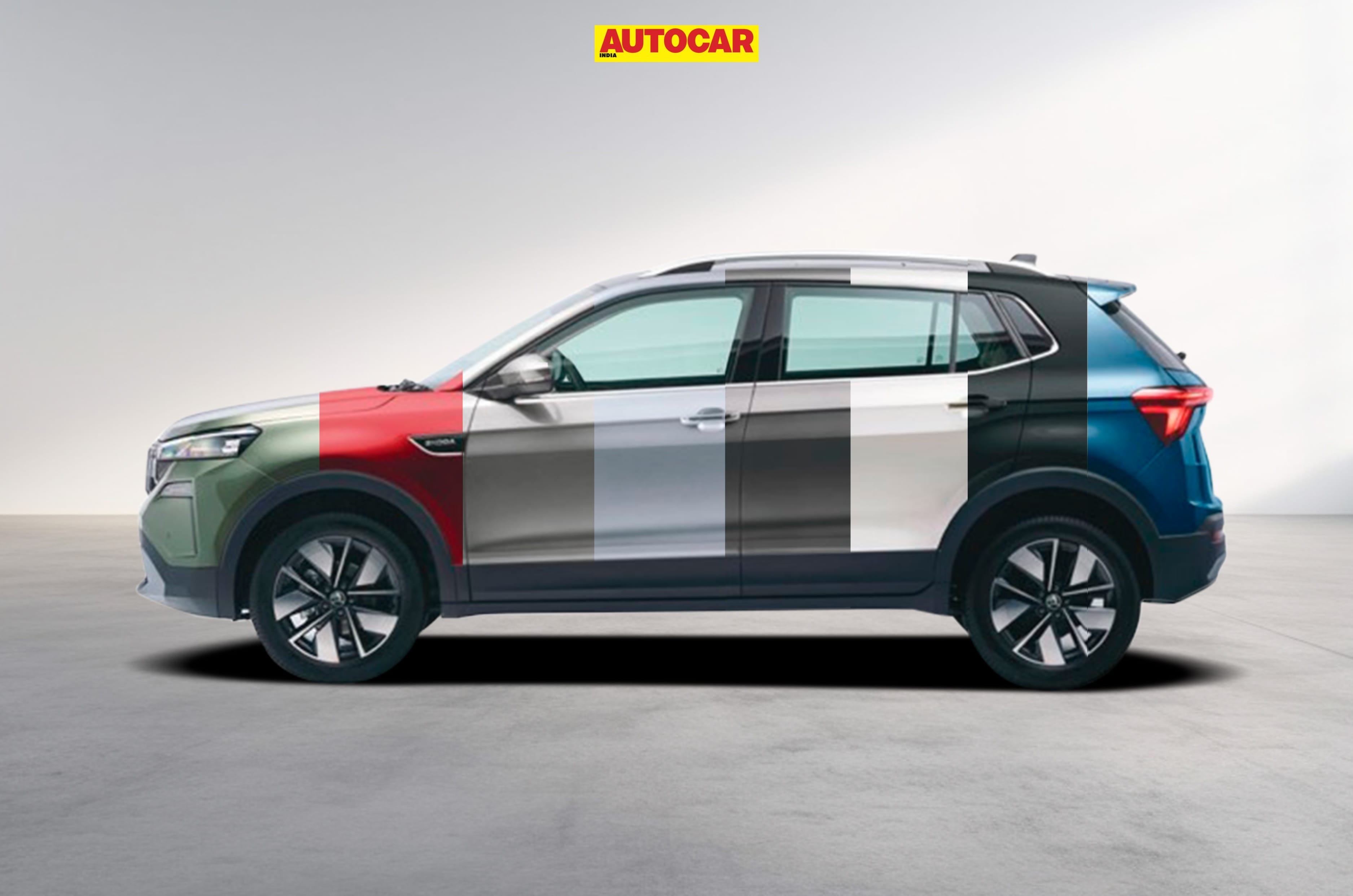 Skoda Kushaq facelift colors gallery