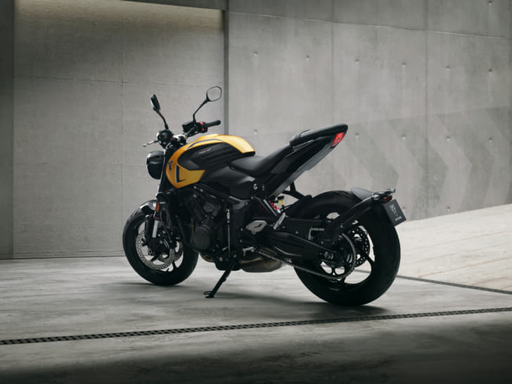 Rear 3/4th of the new Trident 660