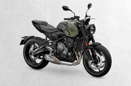 Triumph Trident 660 in Stone Grey. 