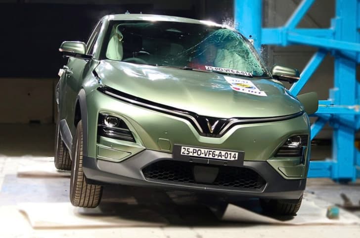 vinfast vf6 bharat ncap crash test