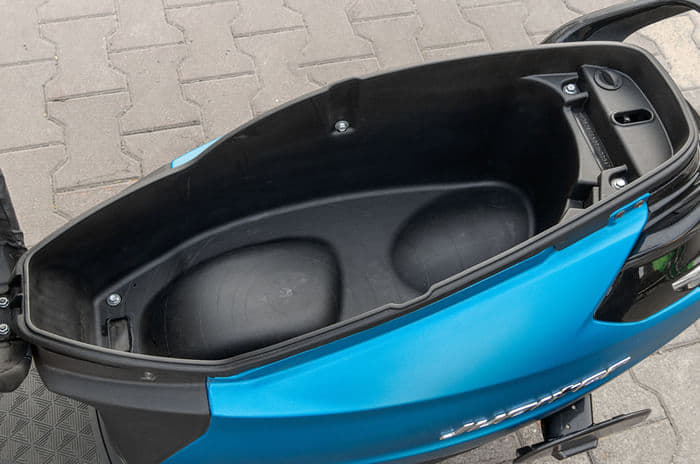 Image of the underseat storage space