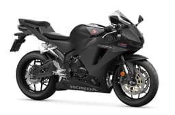 Honda CBR600RR black colour front right side static image in studio
