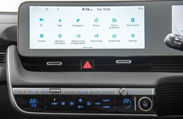 Hyundai Ioniq 5 infotainment screen