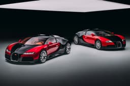 Bugatti FKP Hommage and Veyron in studio
