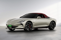 MG Cyberster Modern Beige with red roof