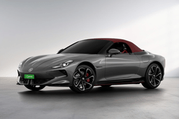 MG Cyberster in Andes Grey with red roof