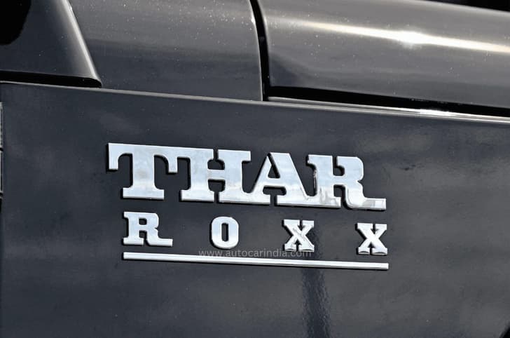Mahindra Thar Roxx badge
