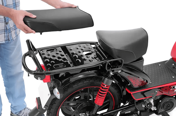 TVS XL100 detachable seat