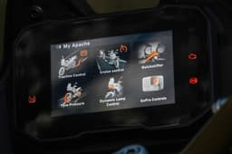 Close up image of the TFT screen