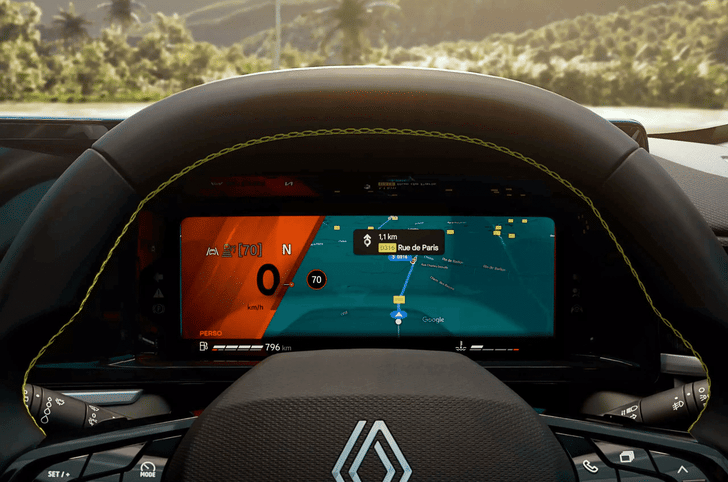 2026 Renault Duster digital instrument cluster